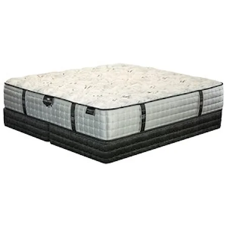 Queen Plush Mattress and Wood Foundation